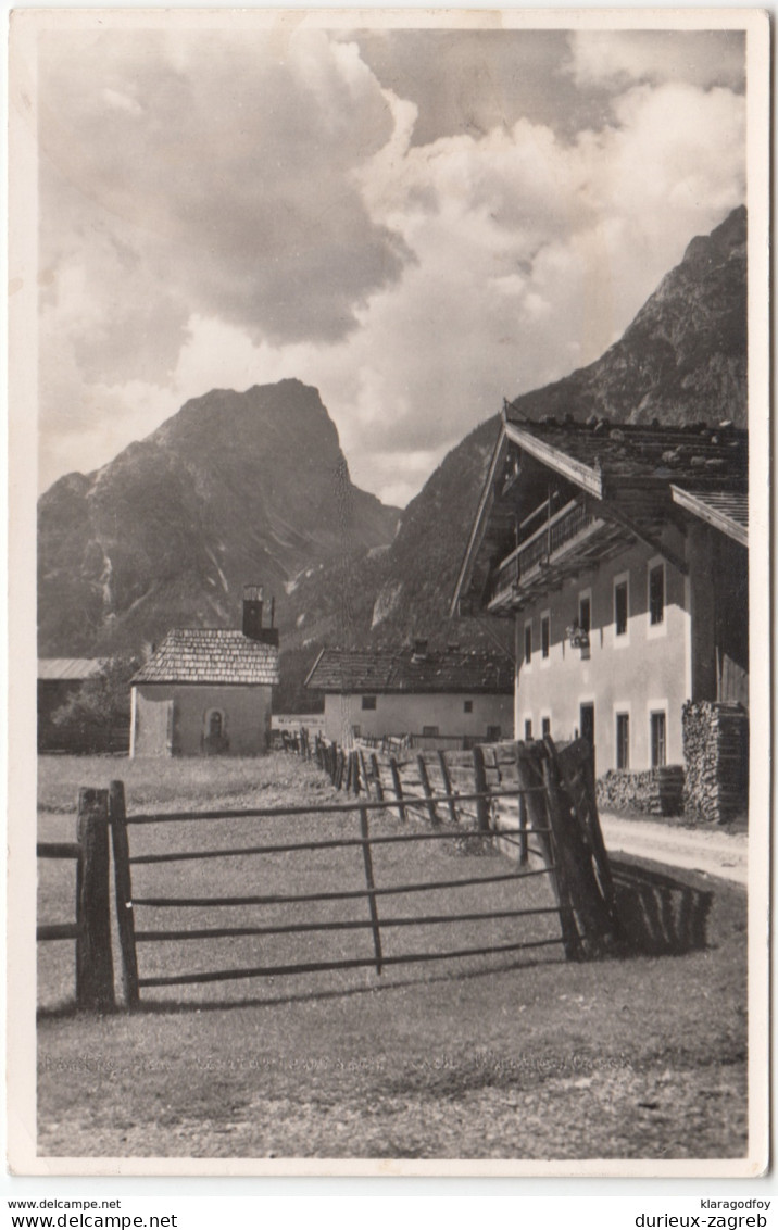 Leutasch Mit Gehrenspitze Old Postcard Travelled B170815 - Leutasch