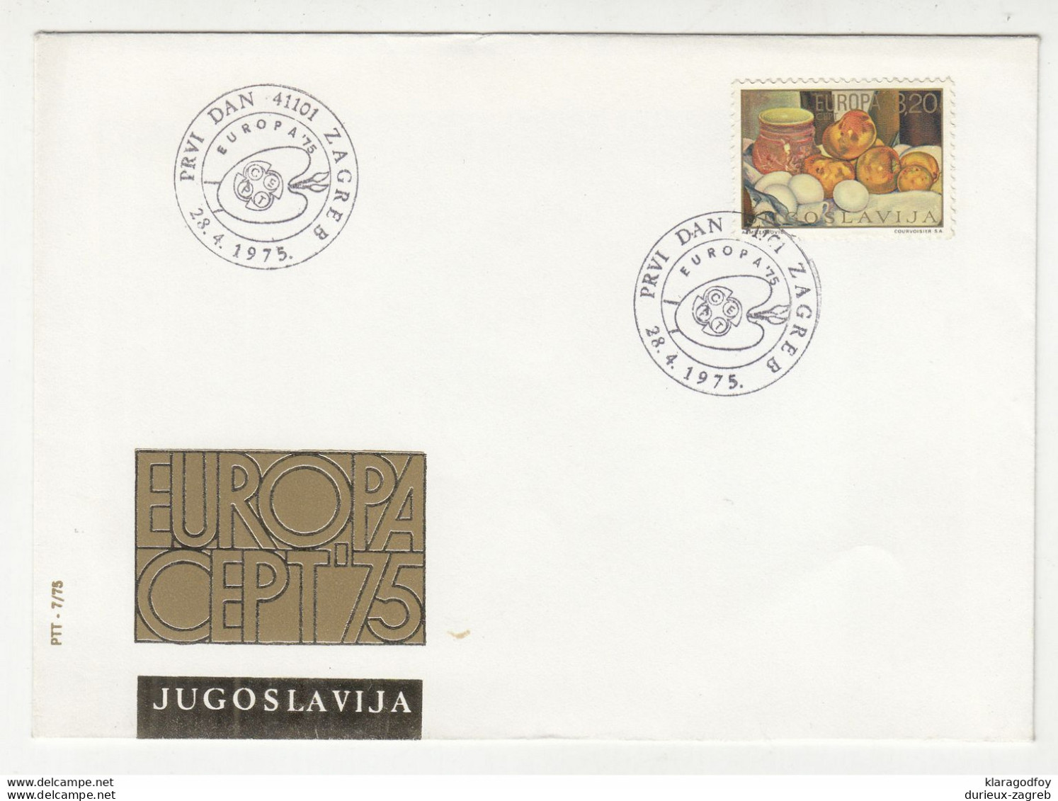 Yugoslavia Europa 1975 FDC B210901 - 1975
