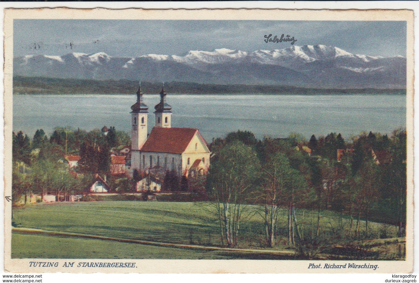 Tutzing Am Starnbergsee Old Postcard With Feldpost Travelled 1942 B170915 - Tutzing