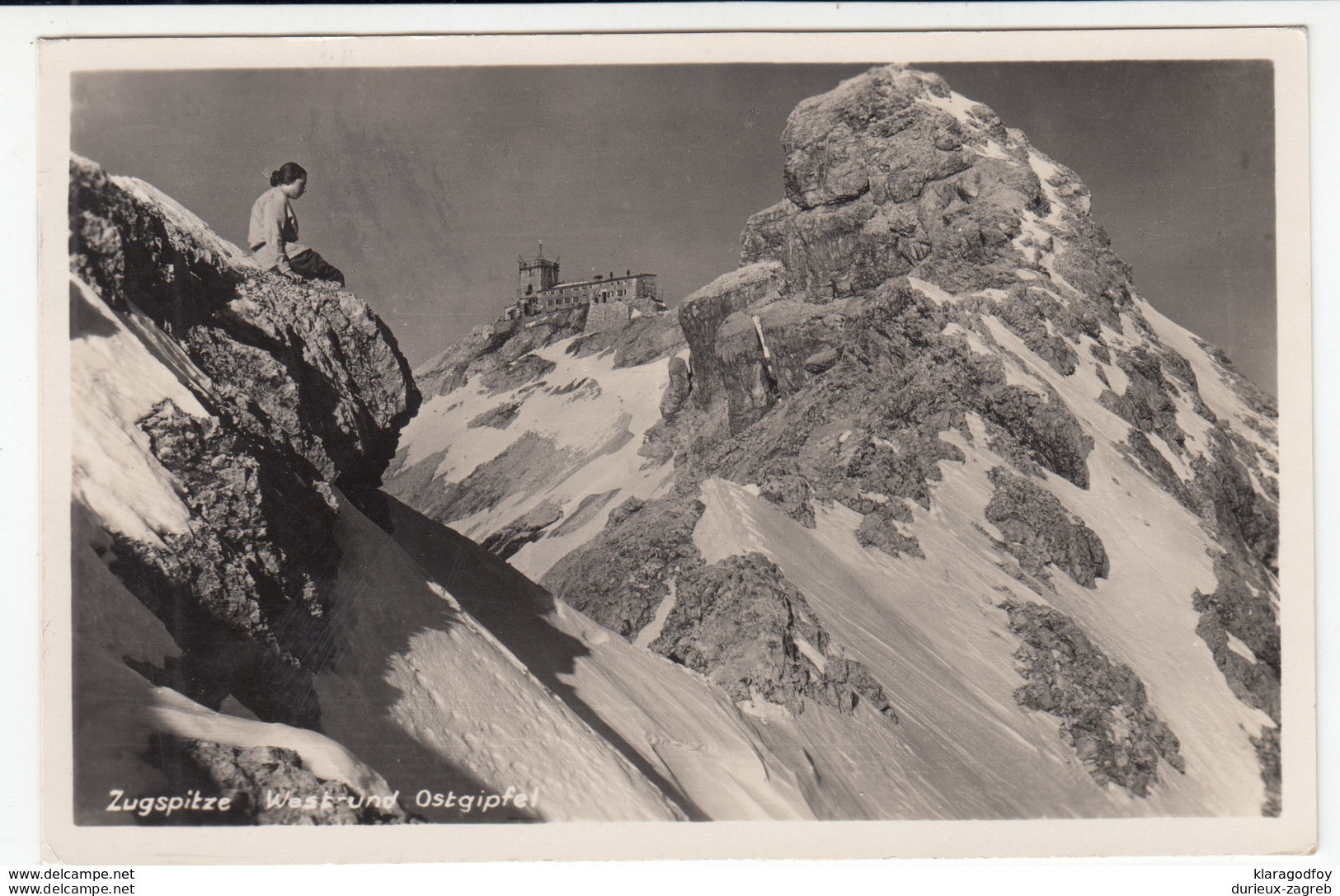 Zugspitze Old Postcard Travelled 1936 B170915 - Zugspitze