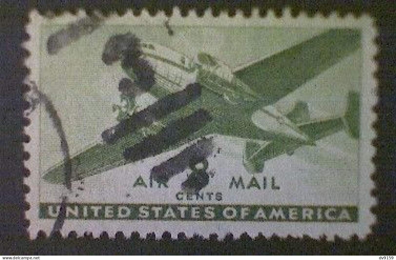 United States, Scott #C26, Used(o), 1944, Air Transport, 8¢, Olive Green - 2a. 1941-1960 Used
