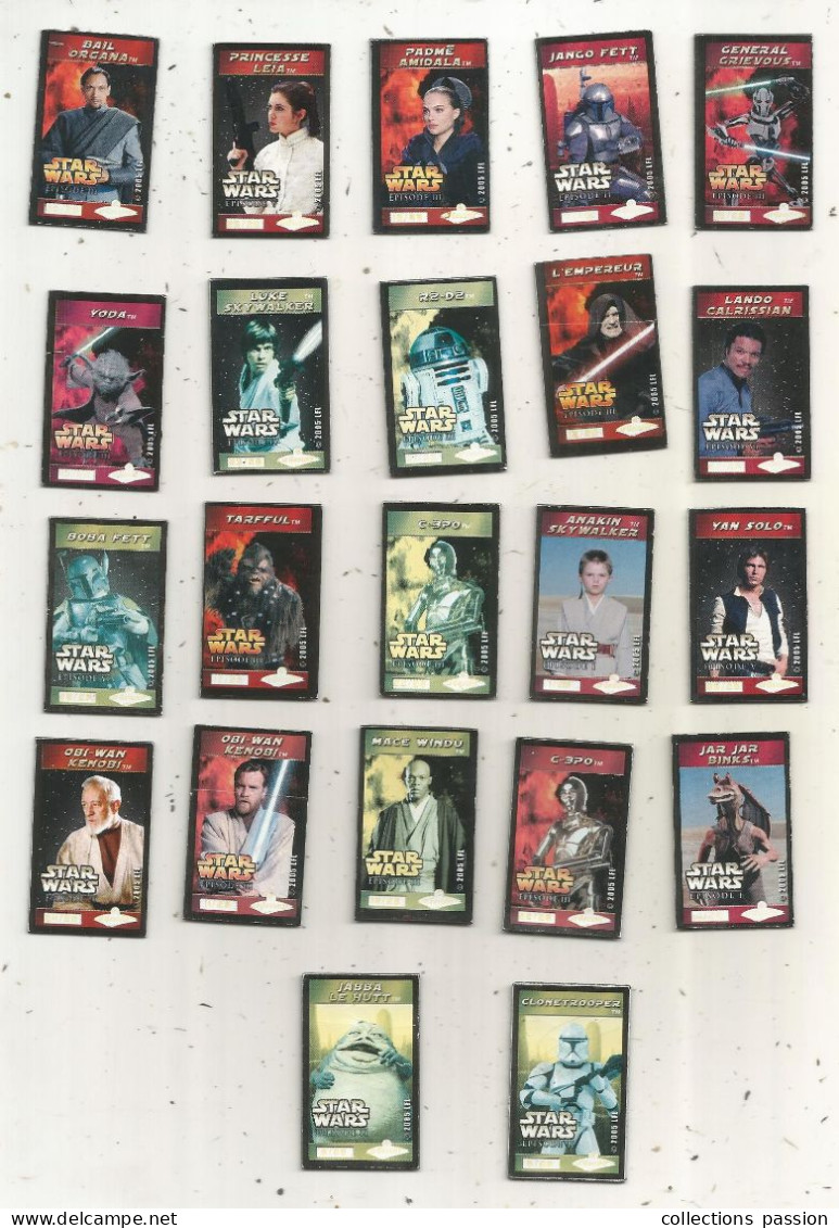 Magnet, Personnages, STAR WARS, Le Gaulois, LOT DE 22 MAGNETS - Characters