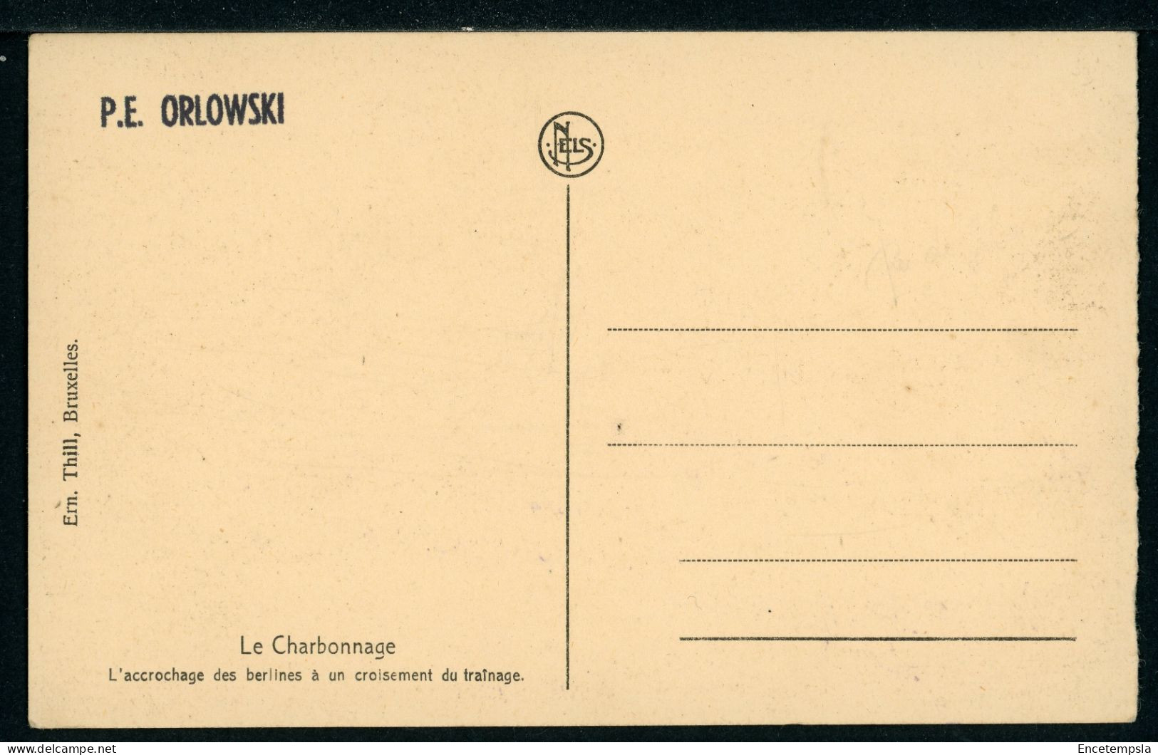 CPA - Carte Postale - Belgique - Le Charbonnage - L'Accrochage Des Berlines à Un Croisement Du Traînage (CP23512) - Mines