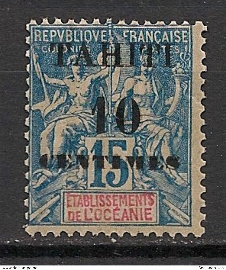 TAHITI - 1903 - N°Yv. 33 - Type Groupe 10c Sur 15c Bleu - Neuf Luxe ** / MNH / Postfrisch - Ungebraucht