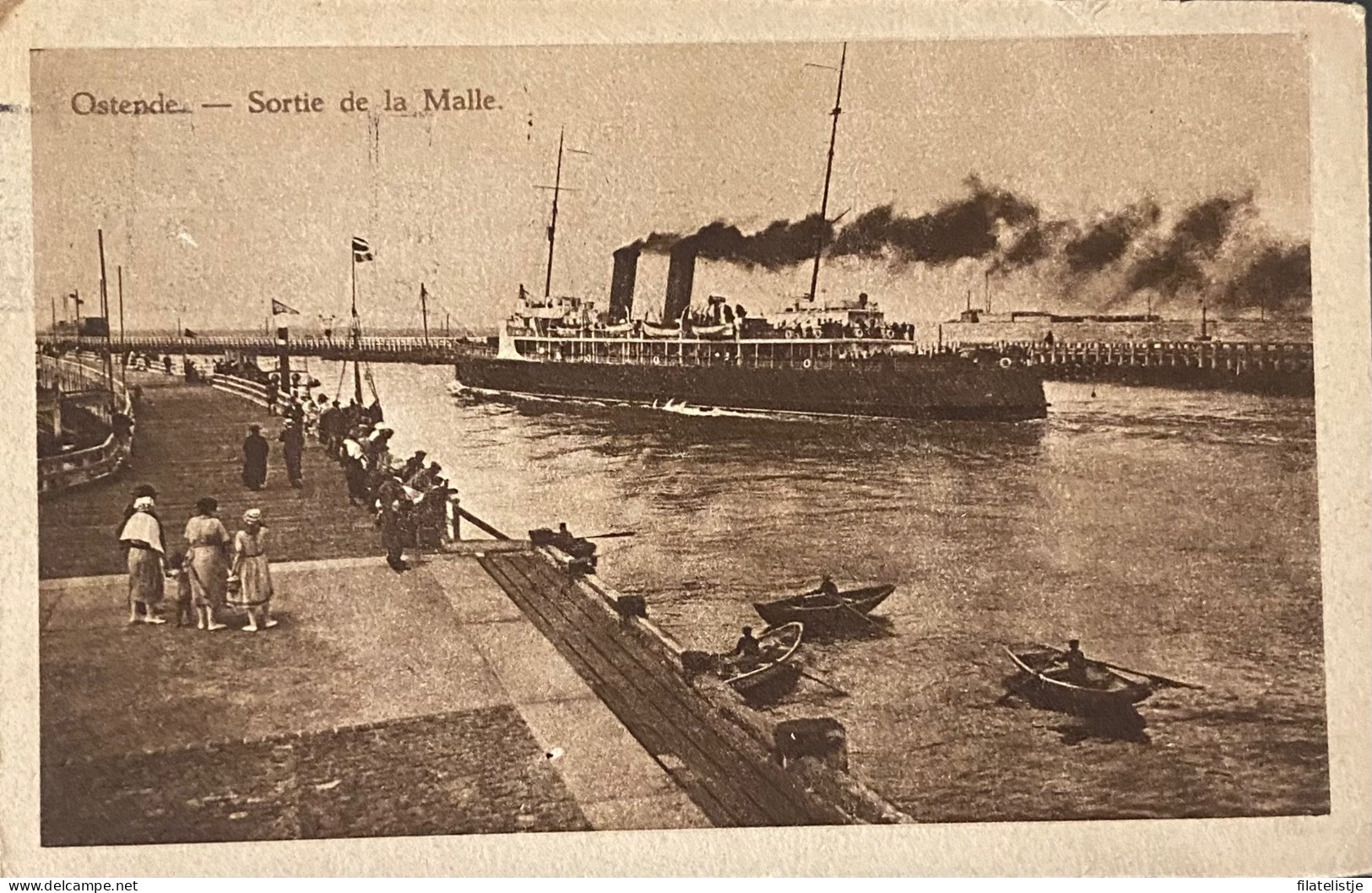 Oostende Vertrek Van De Mailboot - Oostende