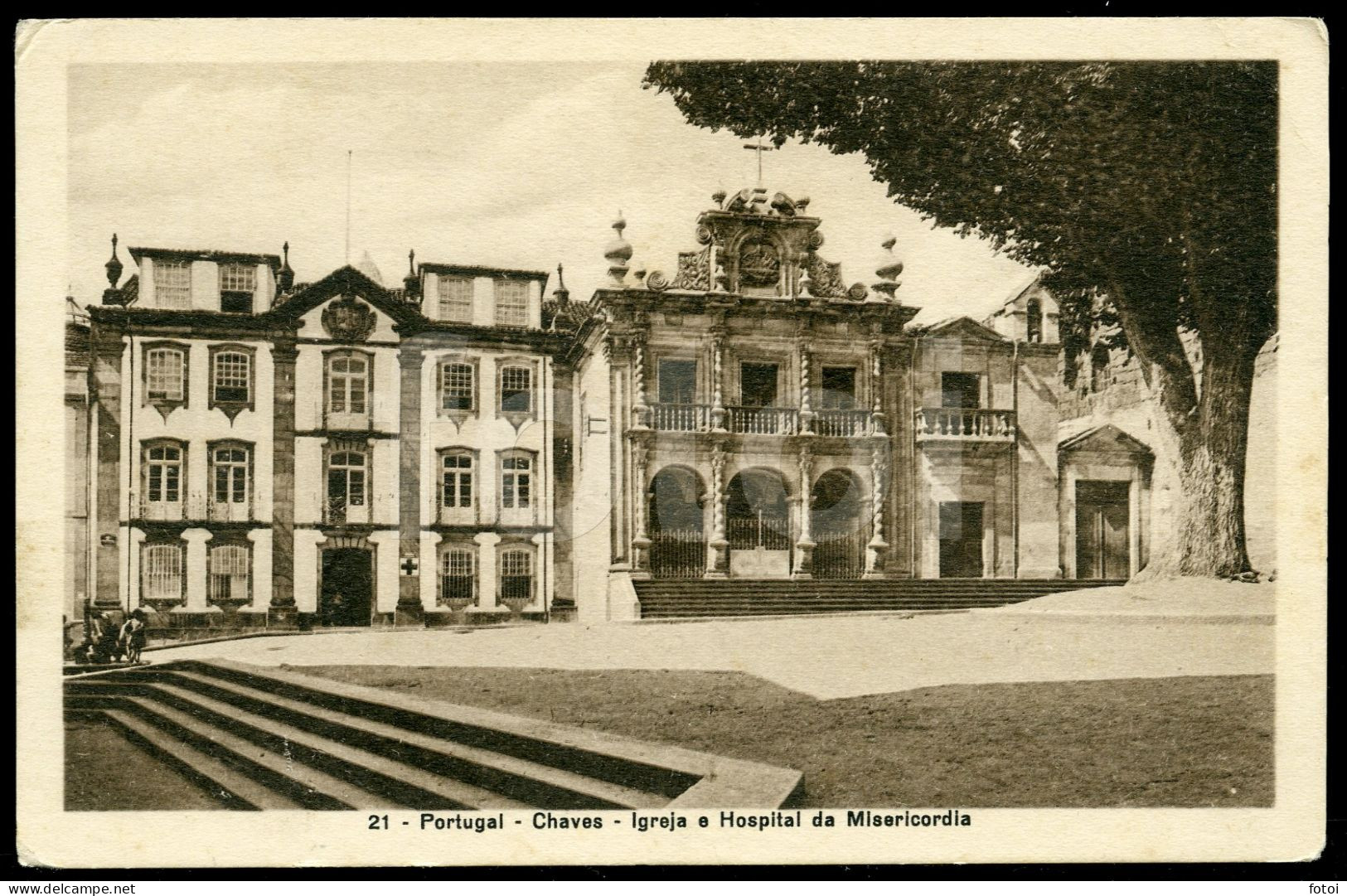 OLD POSTCARD CHAVES HOSPITAL TRAS OS MONTES PORTUGAL CARTE POSTAL - Vila Real