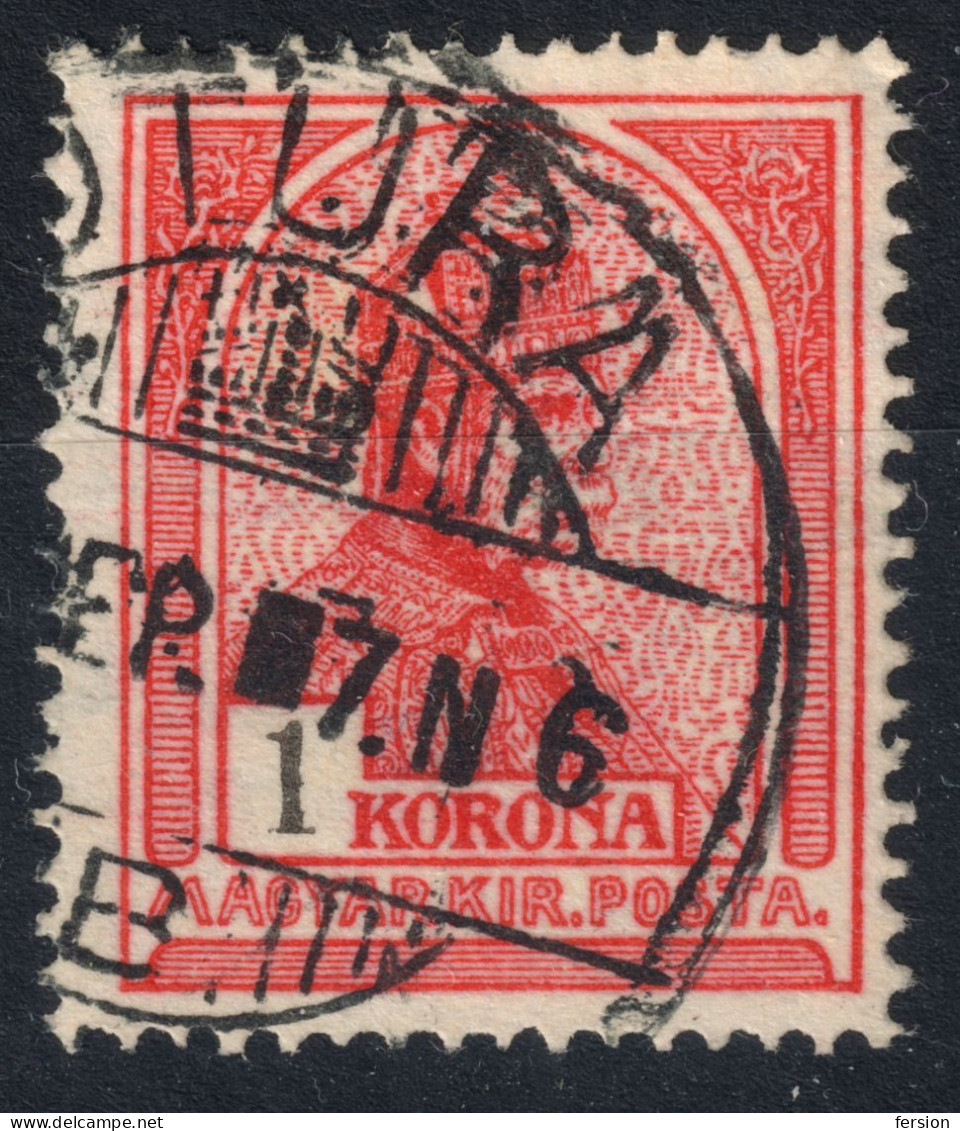 ÓTURA Stará Turá Postmark TURUL King Emperor Franz Joseph 1900's Hungary SLOVAKIA Czechoslovakia Nyitra Nitra County 1K - ...-1918 Préphilatélie