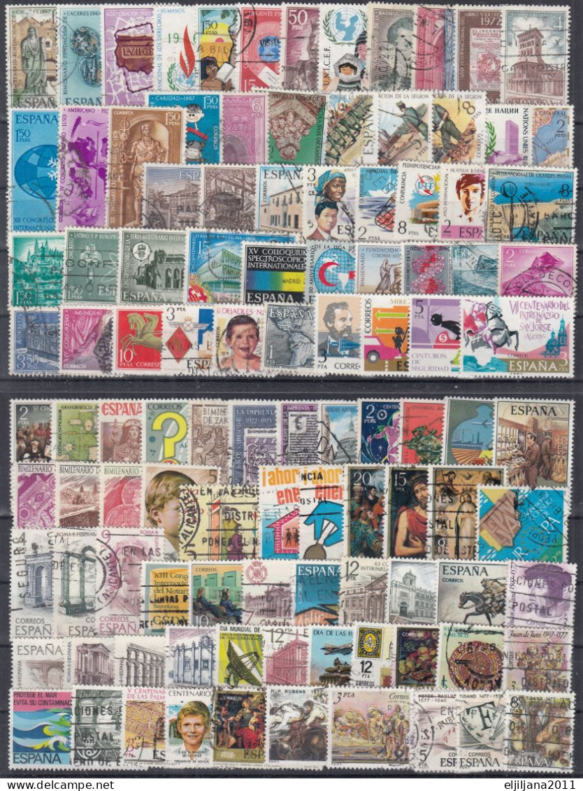 ⁕ SPAIN 1967 - 1979 ESPANA ⁕ Nice Collection / Lot ⁕ 108v Used - See All Scan - Collections
