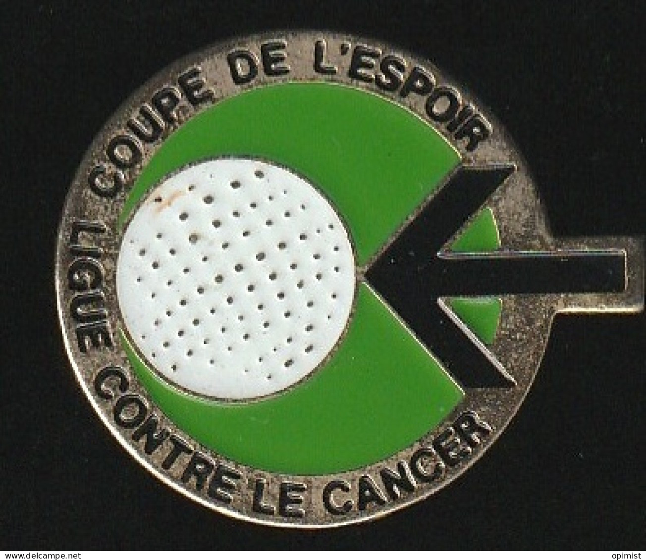 77002-  Pin's.-Golf.coupe De L'espoir.Cancer. - Golf