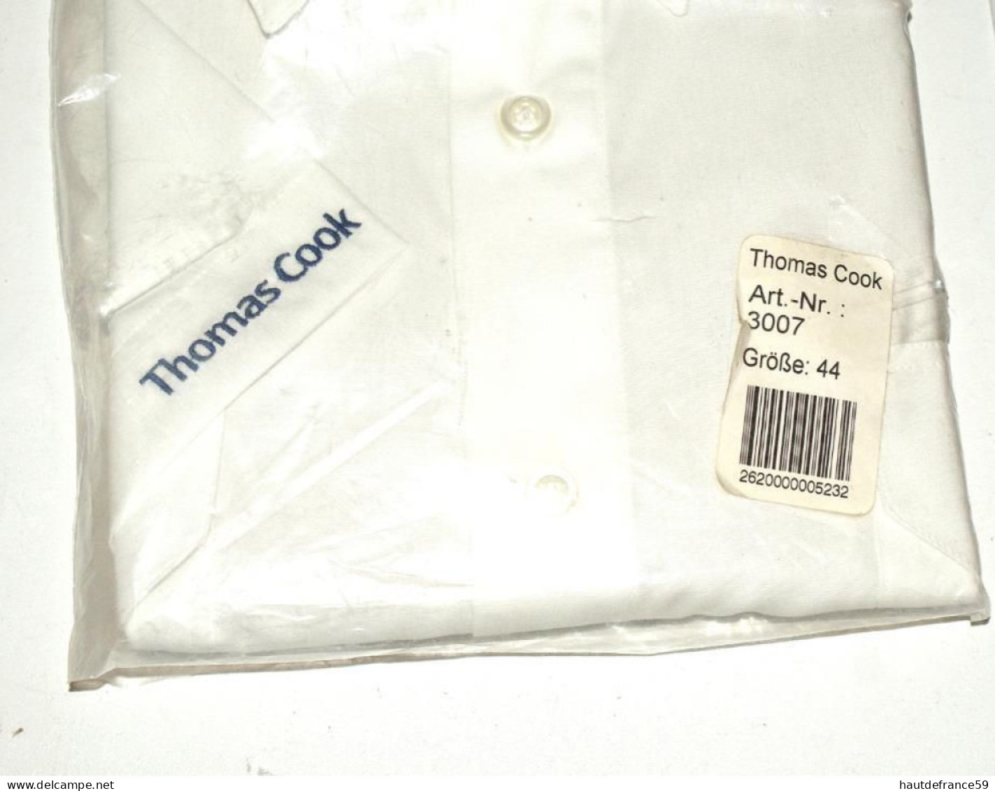 RARE Chemise Ancienne Neuve Aviation Tourisme THOMAS COOK Brodée Sur Manche Courte  Pilote Steward  Art 3007 Gross 44 - Uniformen