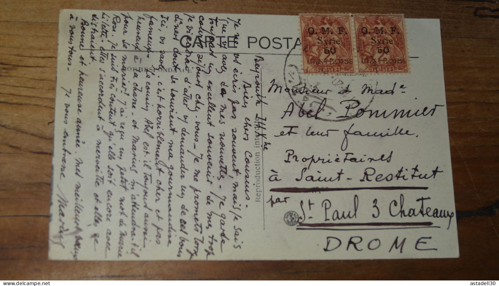 CPA Avec Timbres De SYRIE - 1920 ........ AT-15841a - Lettres & Documents