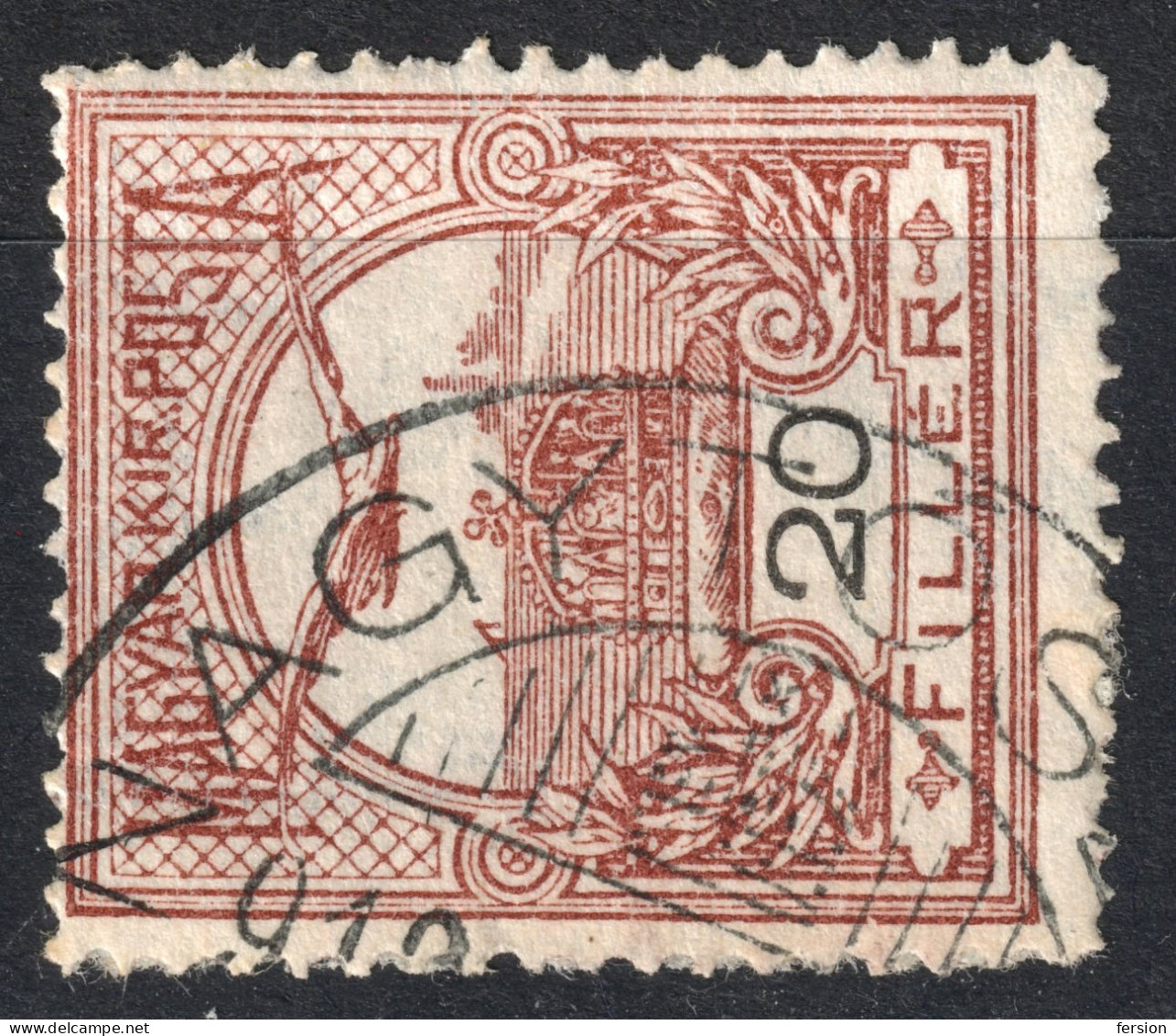 Tószeg Novi Kozarci Postmark TURUL Crown 1912 Hungary SERBIA Vojvodina Torontál BANAT County KuK - 20 Fill - Vorphilatelie