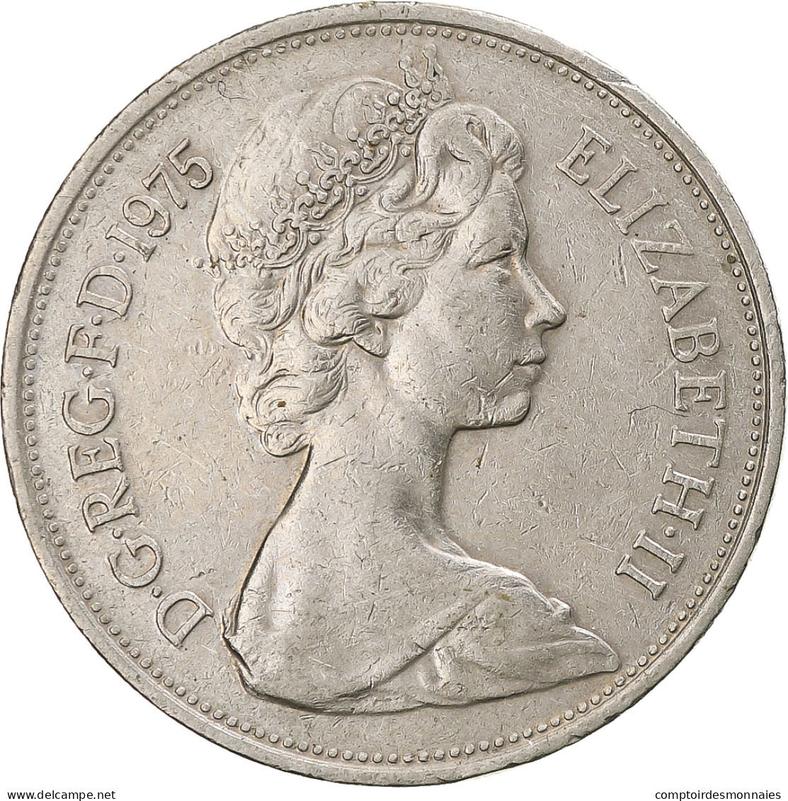 Monnaie, Grande-Bretagne, Elizabeth II, 10 New Pence, 1971, TTB, Cupro-nickel - 10 Pence & 10 New Pence