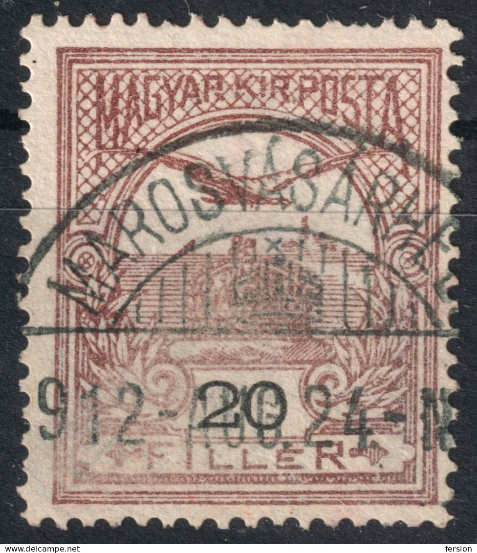 Marosvásárhely Târgu Mureș Postmark / TURUL 1912 Hungary Romania Transylvania Mureș Maros County KuK 20 Fill - Transilvania