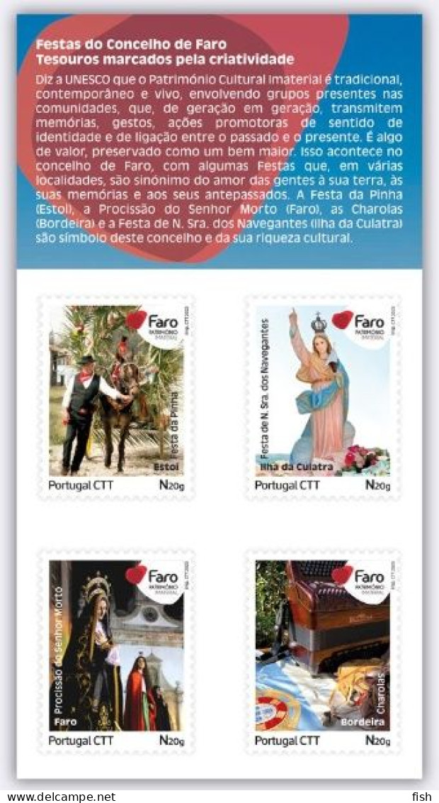 Portugal ** & Selos Personalizados Faro, Património 2023 (8767888) - Carnets