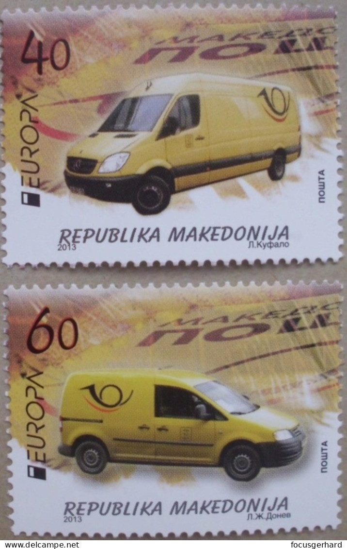 Makedonien     Europa  Cept   Postfahrzeuge     2013 ** - 2013