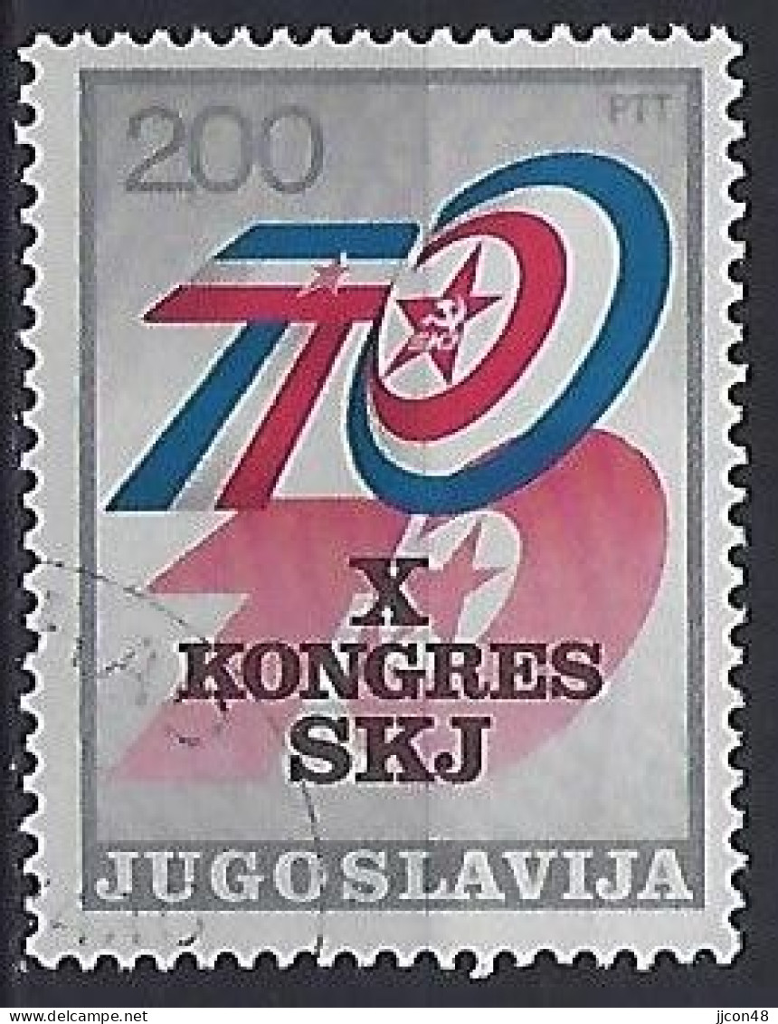 Jugoslavia 1974  X Kongress SKJ (o) Mi.1563 - Gebruikt