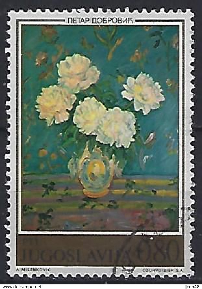 Jugoslavia 1974  Blumengemalde (o) Mi.1577 - Gebraucht