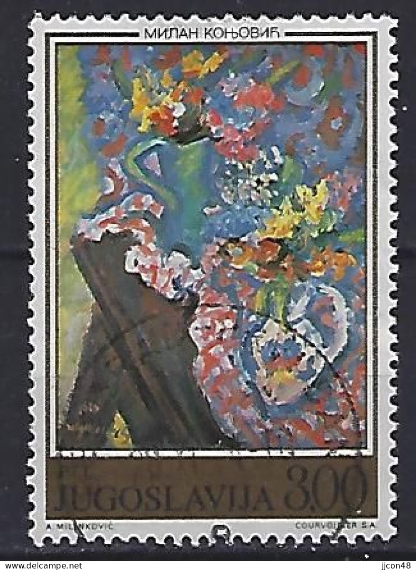 Jugoslavia 1974  Blumengemalde (o) Mi.1579 - Used Stamps