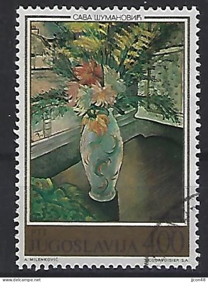 Jugoslavia 1974  Blumengemalde (o) Mi.1580 - Used Stamps