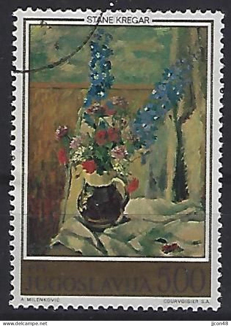 Jugoslavia 1974  Blumengemalde (o) Mi.1581 - Used Stamps