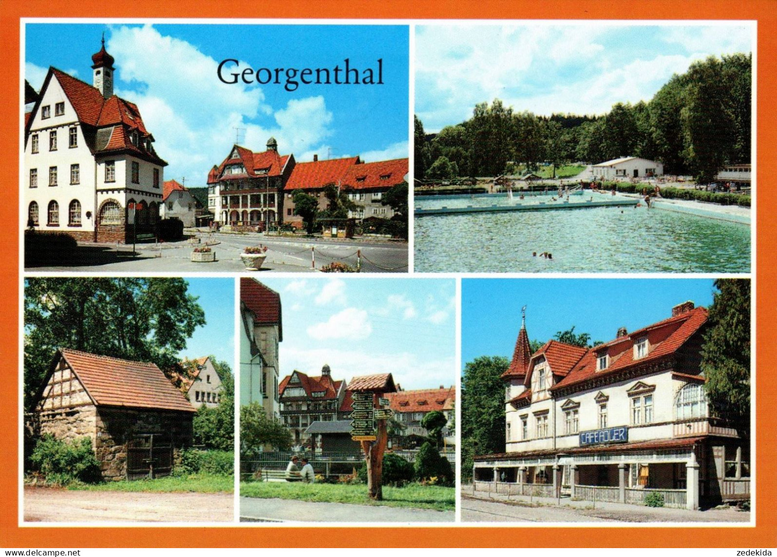 G5376 - TOP Georgenthal Freibad - Verlag Bild Und Heimat Reichenbach - Georgenthal