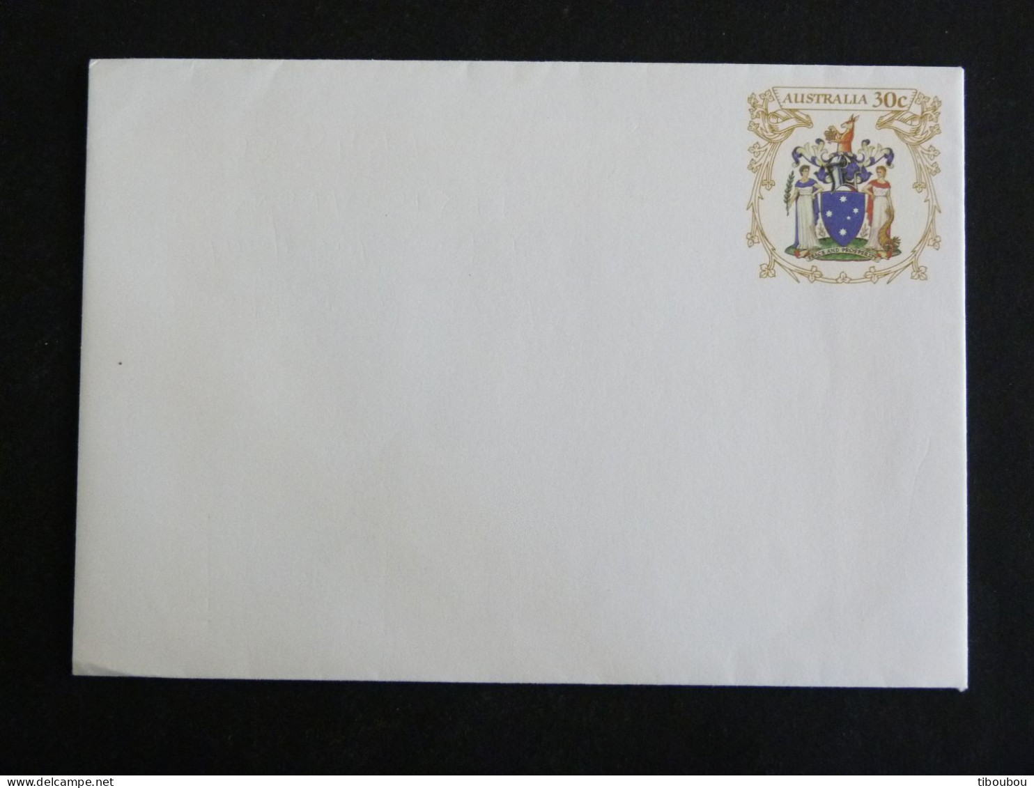 AUSTRALIE AUSTRALIA ENTIER POSTAL ARMOIRIES VICTORIA - Postal Stationery