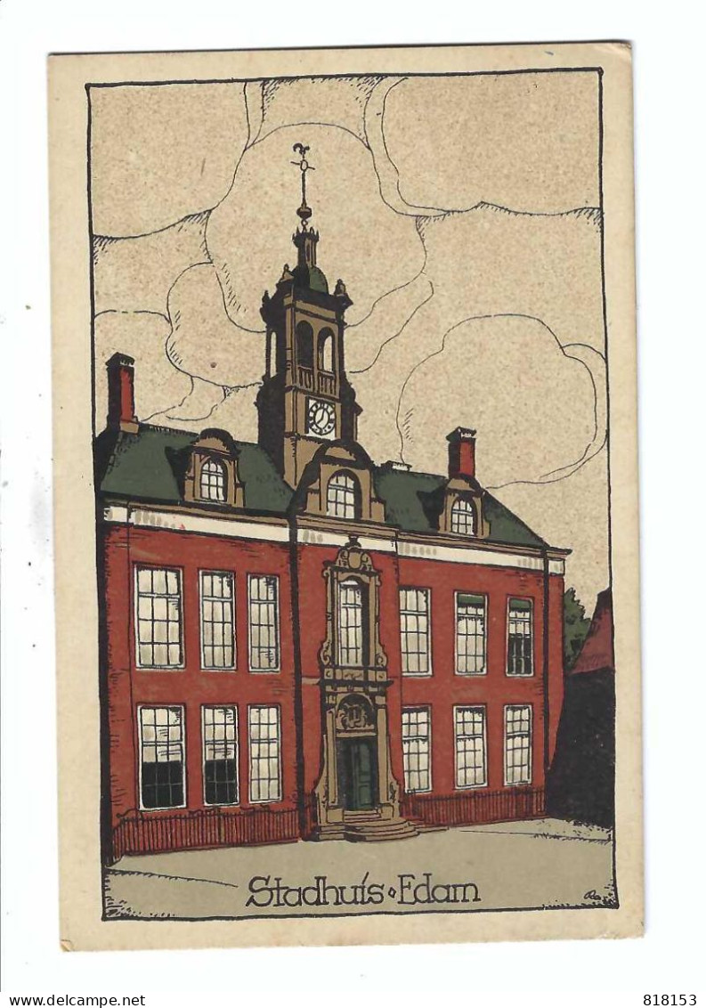 Edam  Stadhuis Litho  1931 - Edam