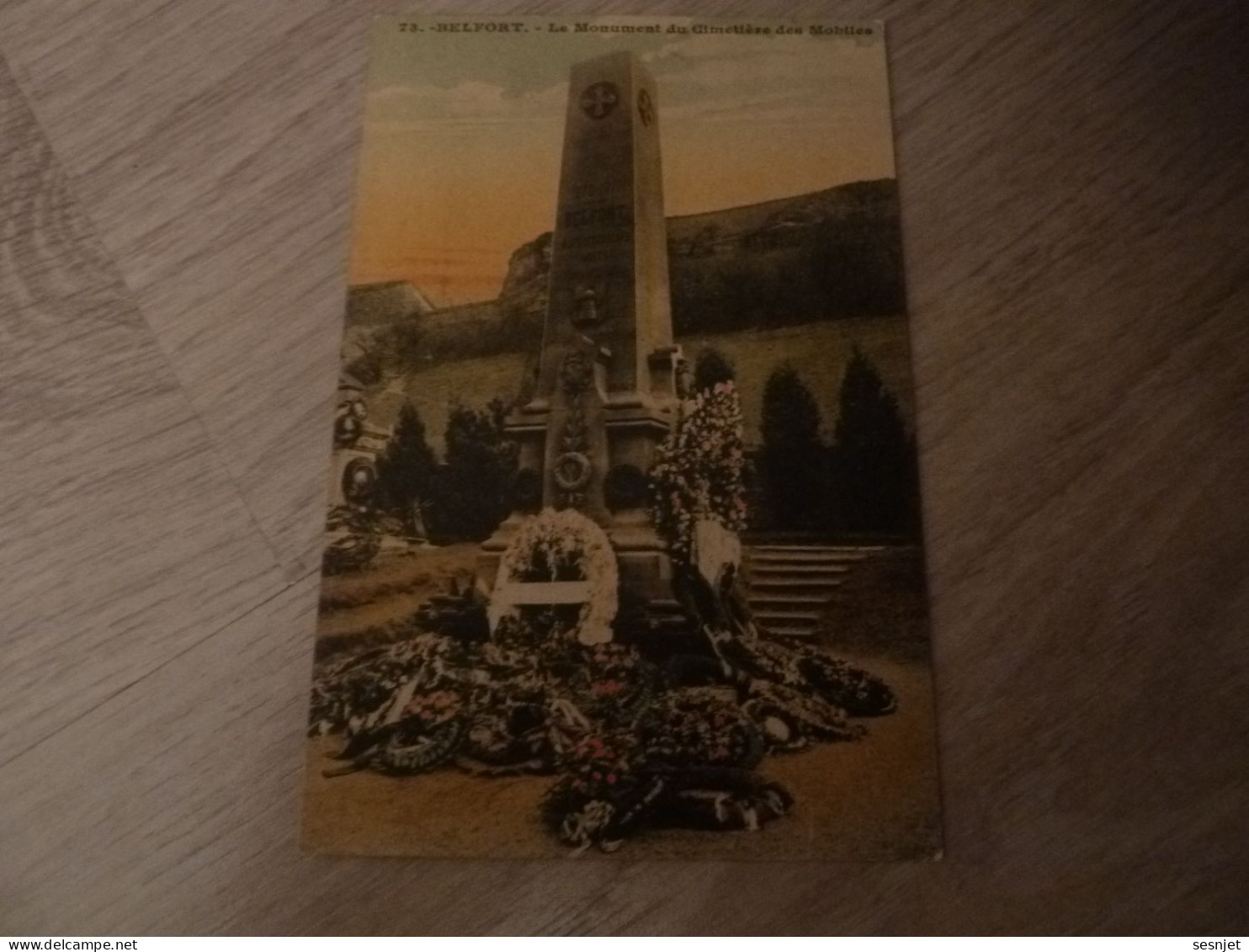 Belfort - Le Monument Du Cimetière Des Mobiles - 73 - Yt 135 - Editions Schleifer Aubergiste - Année 1906 - - Belfort – Siège De Belfort