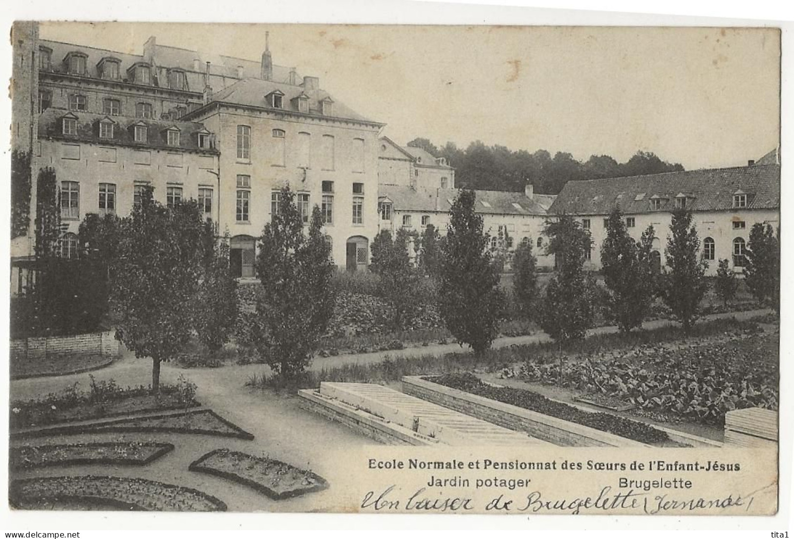 2 - Brugelette- Ecole Normale Et Pensionnat Des Soeurs De L' Enfant-Jésus - Jardin Potager - Brugelette