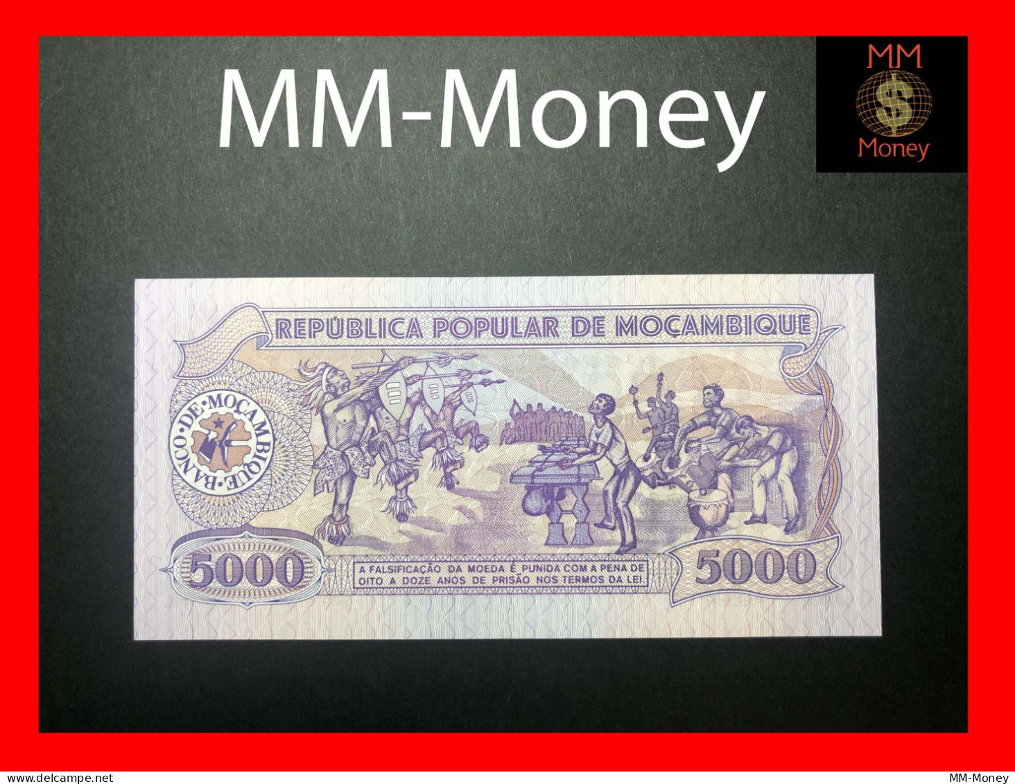 MOZAMBIQUE 5.000 5000 Meticais  3.2.1988  P. 133  *serial AA*    UNC - Mozambique