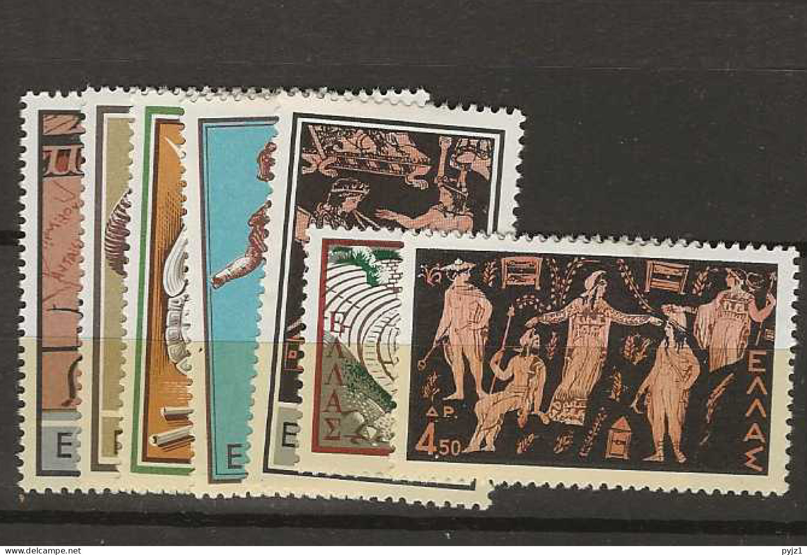 1958 MNH, Greece Mi 706-12 Postfris** - Nuevos