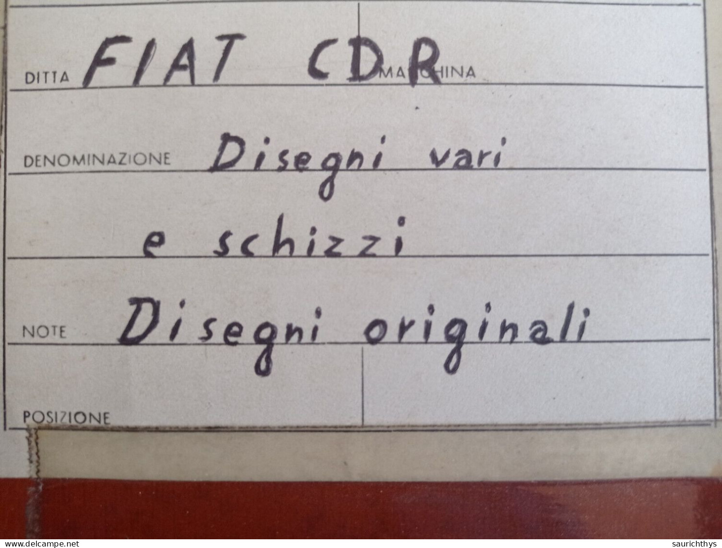 Cartella Documenti Fiat 666 E Vari Disegni Tecnici In Schizzi Originali E Copie Conformi D'epoca - Maschinen
