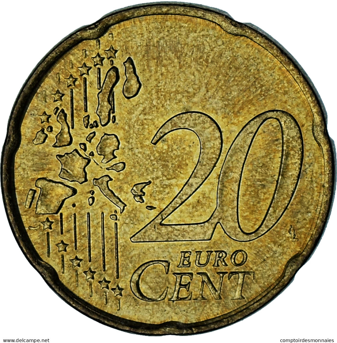 Monaco, Rainier III, 20 Euro Cent, 2003, Paris, SUP, Laiton, Gadoury:MC176 - Monaco