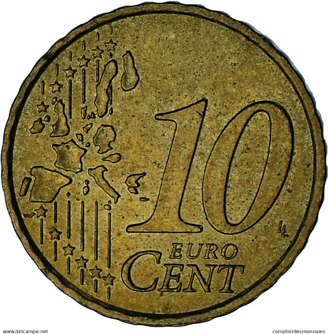 Monaco, Rainier III, 10 Euro Cent, 2003, Paris, SUP, Laiton, Gadoury:MC175 - Monaco