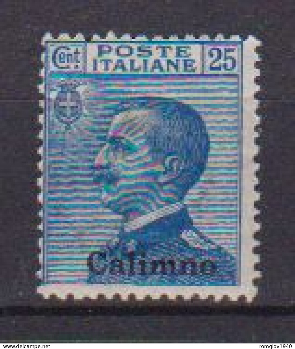 COLONIE ITALIANE EGEO  CALINO  1912  SOPRASTAMPATO  SASS.  5   MLH VF - Ägäis (Calino)