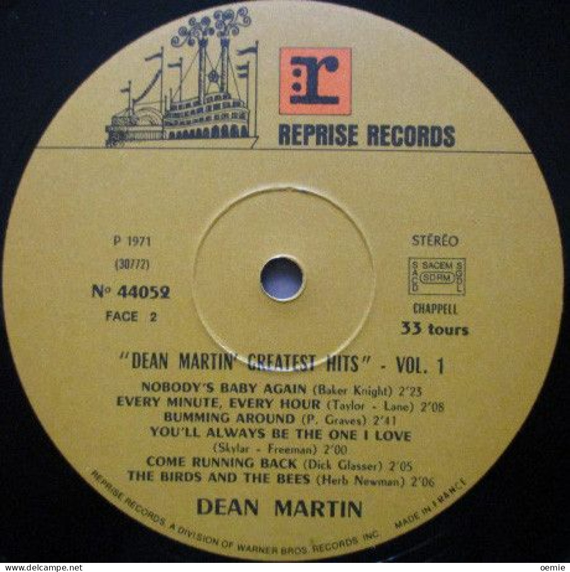 DEAN MARTIN  / DEAN  MARTIN'S  GREATEST HITS VOL 1 - Other - English Music