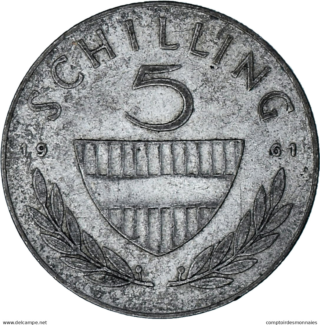 Autriche, 5 Schilling, 1961, TB+, Argent, KM:2889 - Monaco