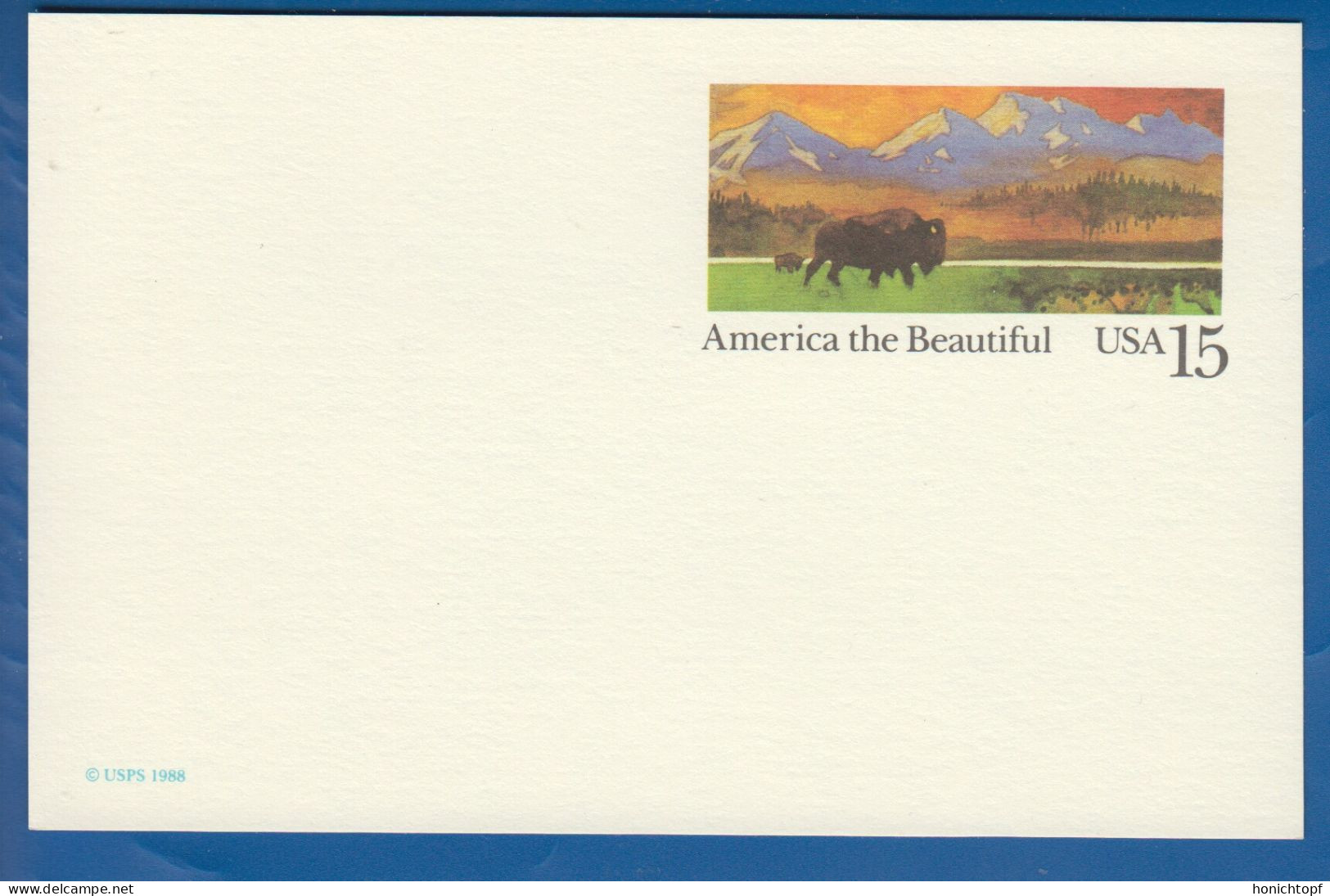 USA; Postkarte; 15c - Andere & Zonder Classificatie