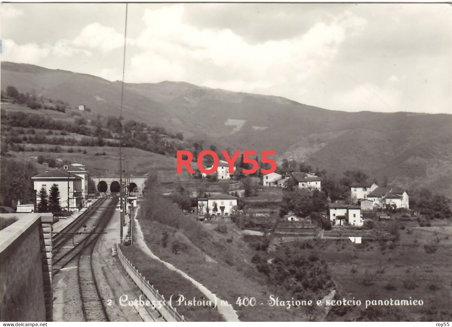 Toscana Pistoia Corbezzi Frazione Di Pistoia Stazione Ferroviaria Veduta Anni 50 - Stations Without Trains