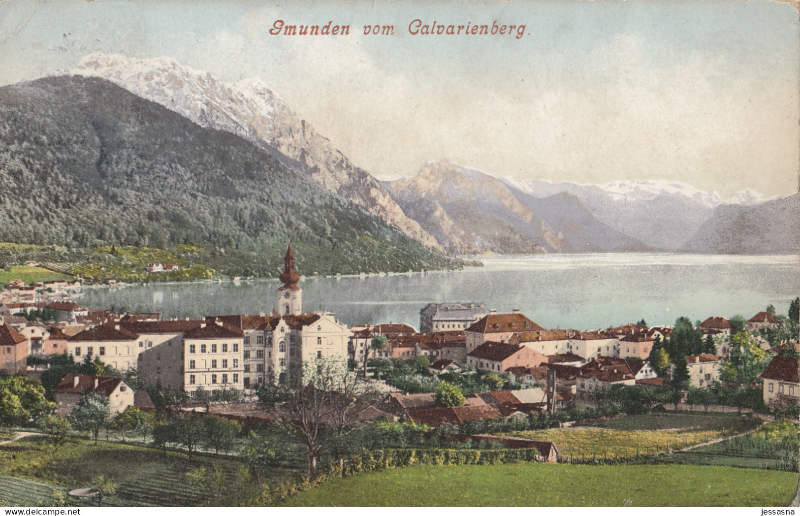 AK - GMUNDEN Vom Calvarienberg - 1905 - Gmunden