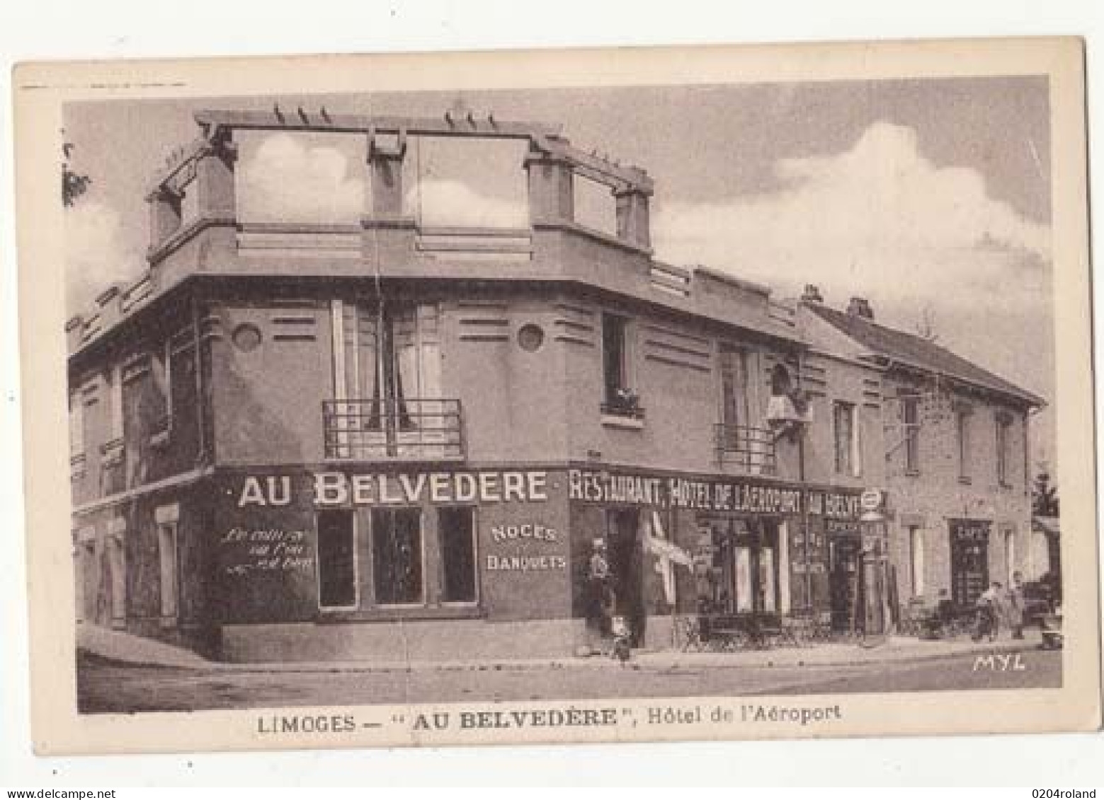 Carte France 87 - Limoges - Au Belvédère - Hôtel De L'Aéroport  - PRIX FIXE - Hotels & Restaurants