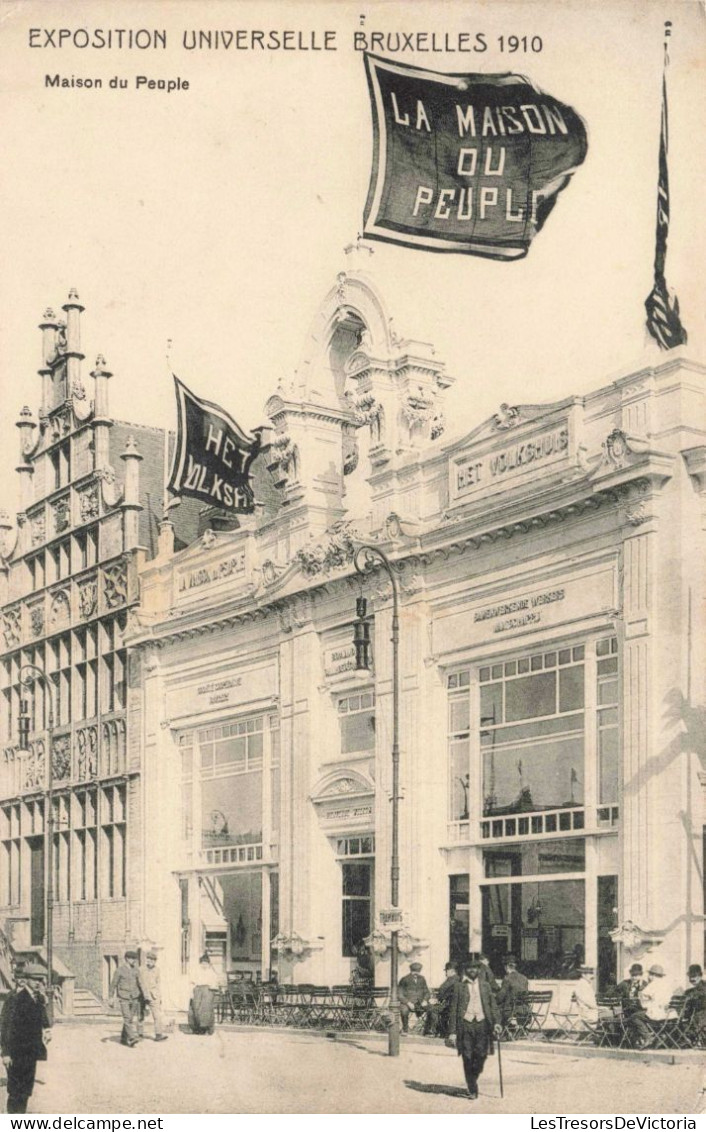 BELGIQUE - Exposition Universelle De Bruxelles 1910 - Maison Du Peuple - Carte Postale Ancienne - Universal Exhibitions
