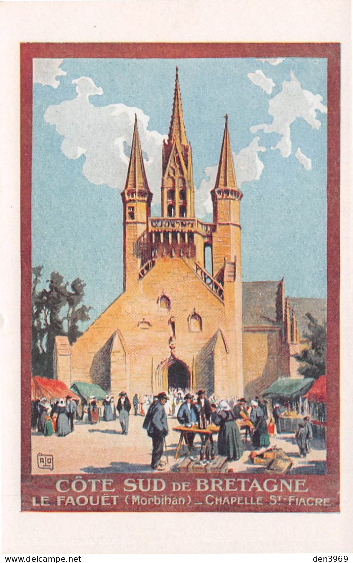 Le FAOUET (Morbihan) - Chapelle Saint-Fiacre - Foire, Marché - Affiche De La Compagnie De Chemin De Fer D'Orléans - Faouët