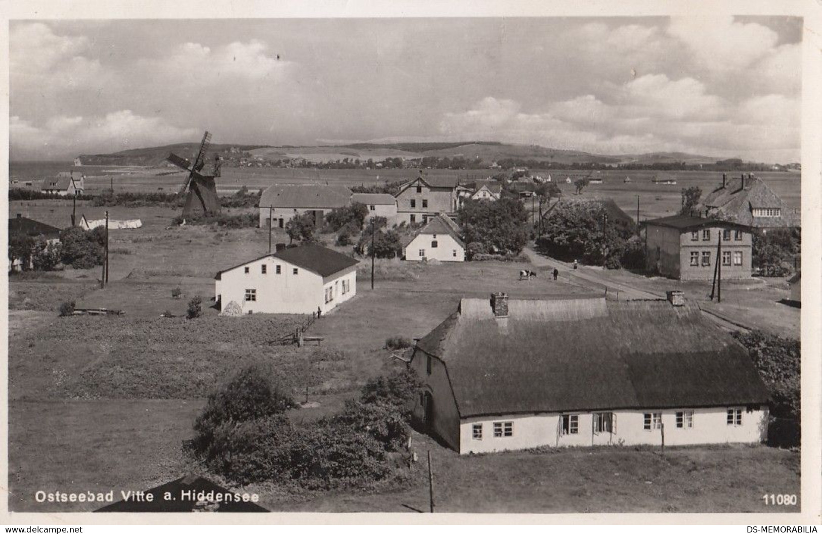 Ostseebad Vitte Am Hiddensee 1938 Windmuhle Windmill Mill - Hiddensee