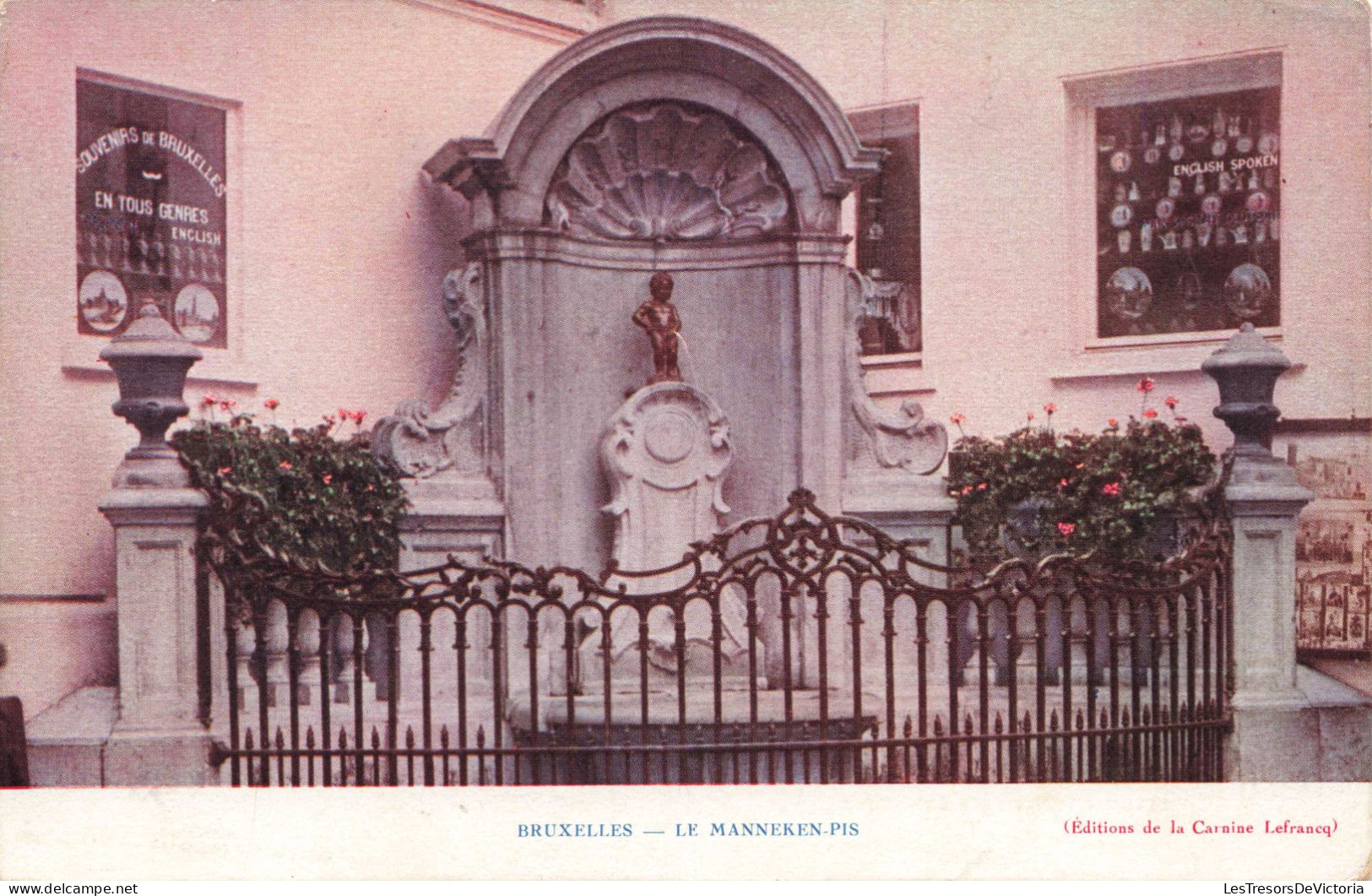 BELGIQUE - Bruxelles - Le Manneken Pis - Colorisé - Carte Postale Ancienne - Monumenti, Edifici