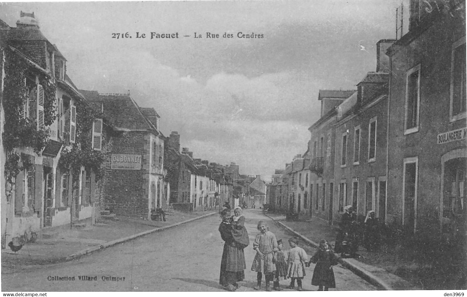 Le FAOUET (Morbihan) - La Rue Des Cendres - Ecrit (2 Scans) Louis Breymand, Chef De Gare PLM à Saint-Vincent Haute-Loire - Faouët
