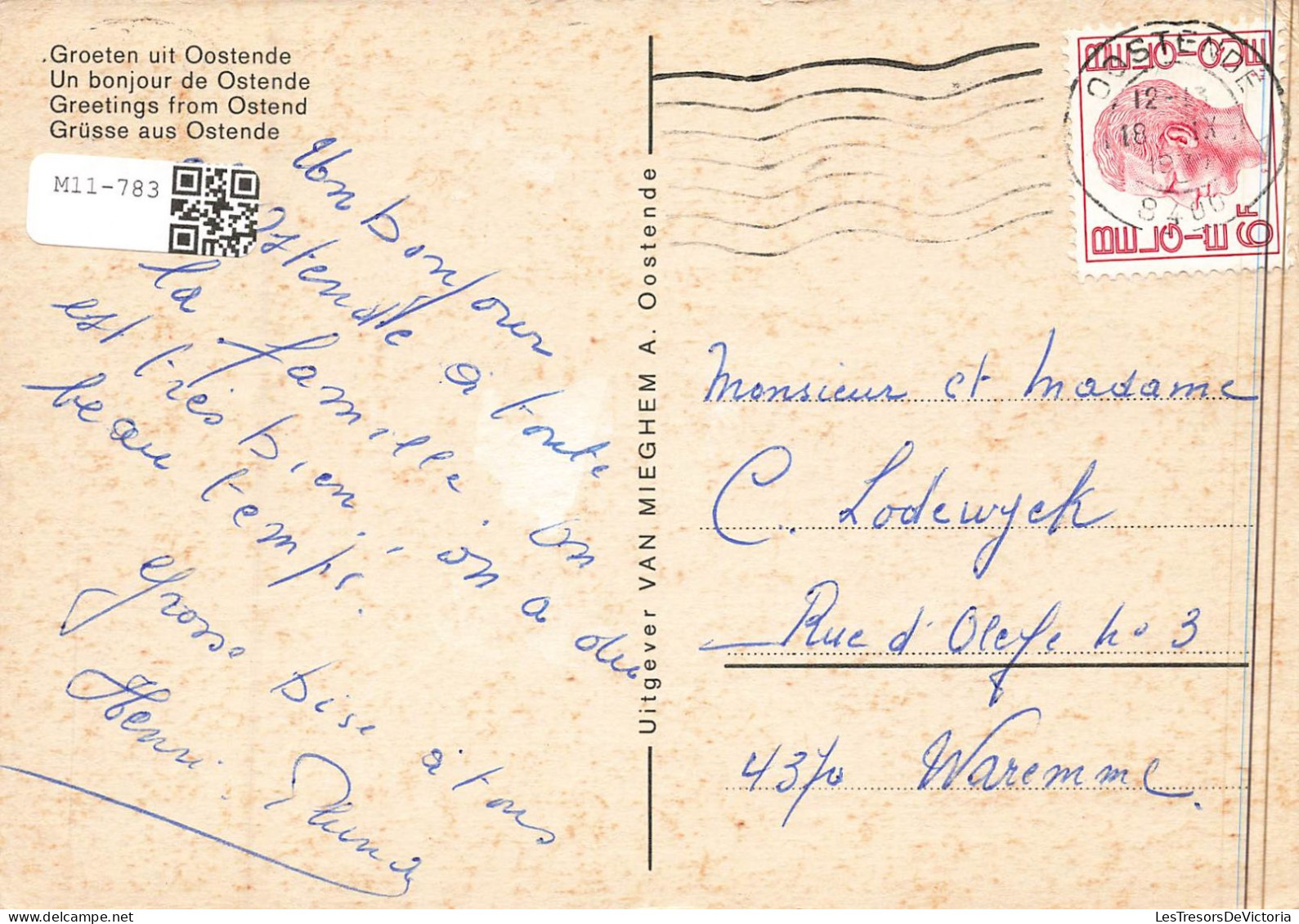 BELGIQUE - Ostende - Colorisé - Carte Postale - Oostende