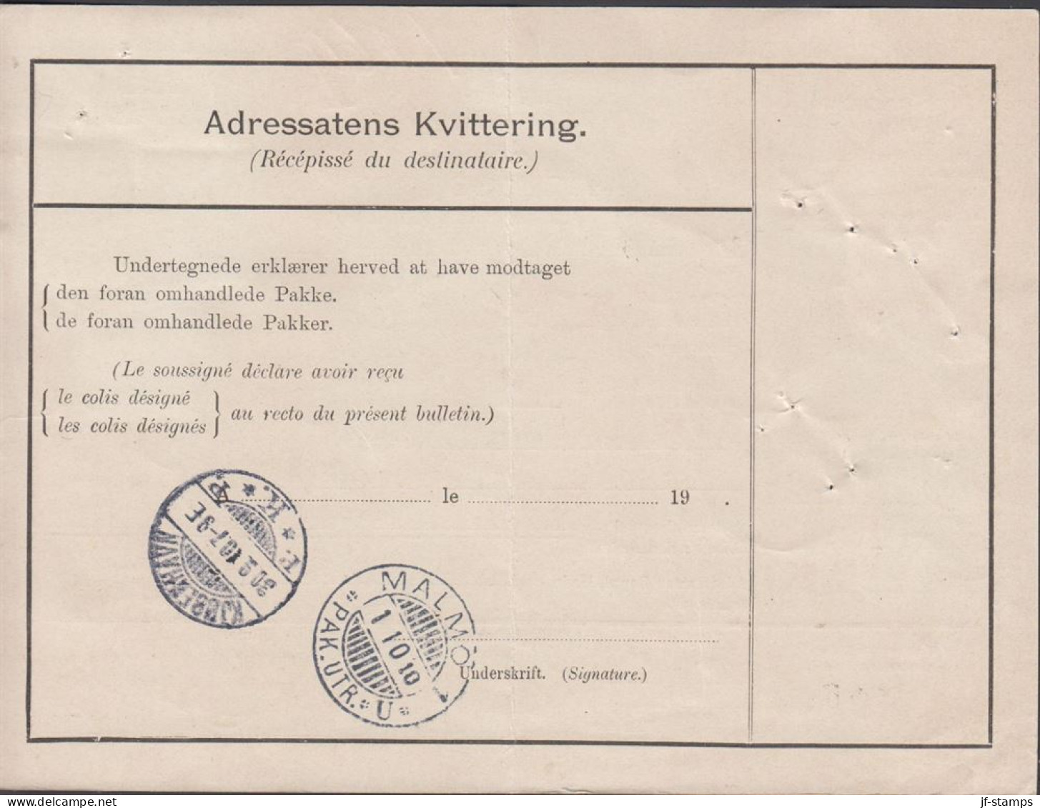 1910. DANMARK. King Frederik VIII. 3 Ex 20 Øre + 10 + 5 Øre As 75 øre Franking On Adressebrev ... (Michel 55) - JF444503 - Cartas & Documentos