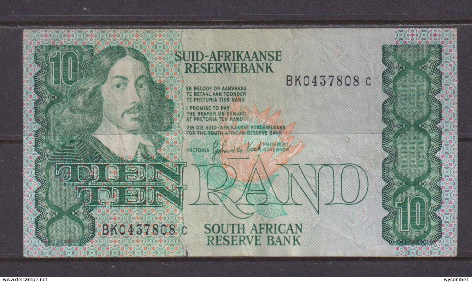 SOUTH AFRICA  -  1978-93 10 Rand Circulated Banknote As Scans - Afrique Du Sud